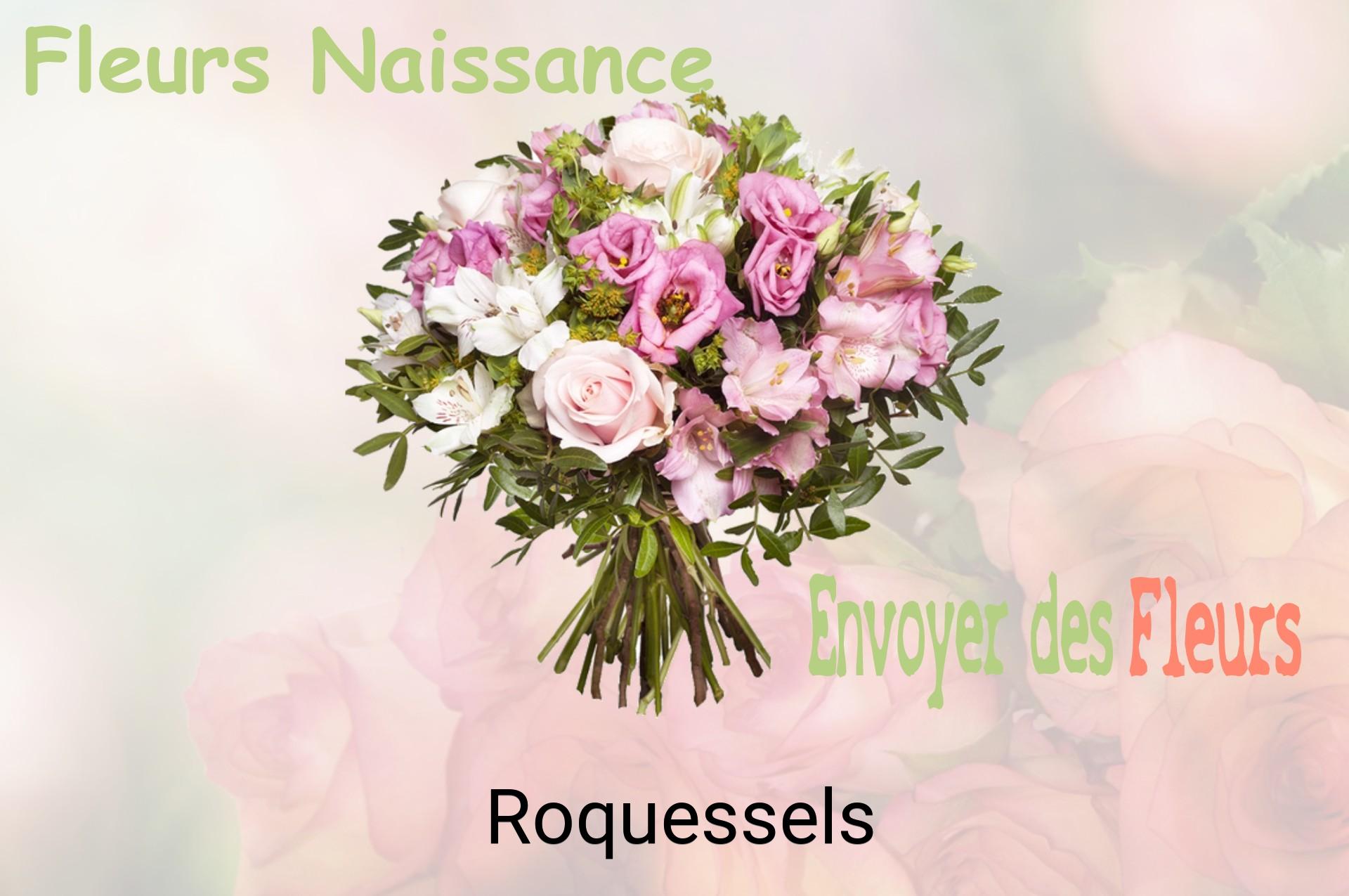 Bouquet de fleurs de naissance livré à Roquessels